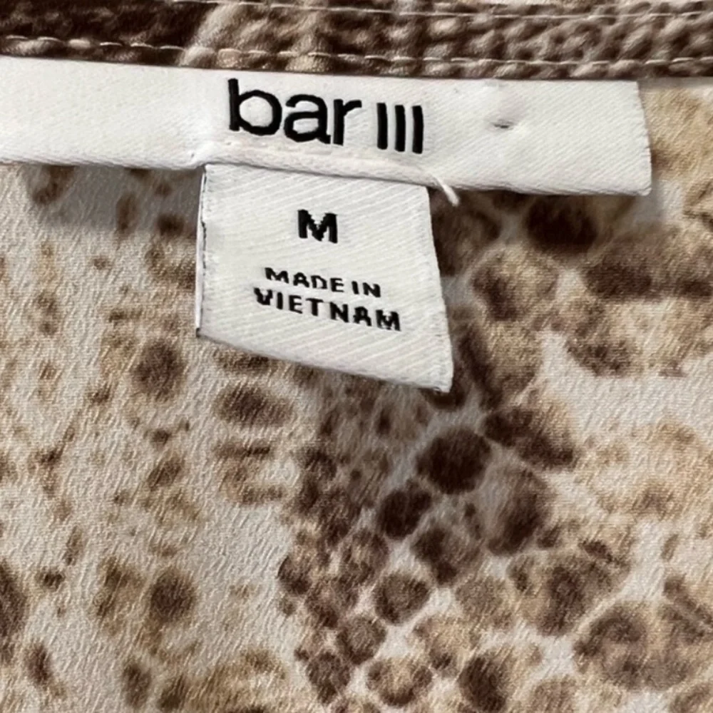 Bohemian, Bar III Snakeskin, Animal Print Wrap-Style Maxi Festival Dress, Sz M - Picture 4 of 4